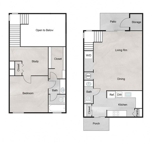 K Floor Plan at The Retreat at Steeplechase, Houston
